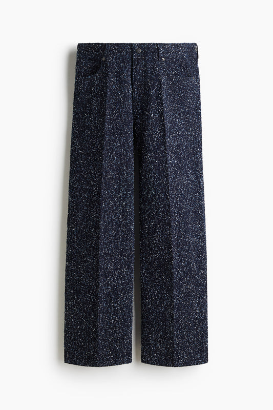 Bouclé denim jeans