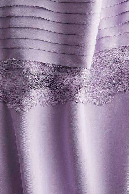 Lace-trimmed strappy top