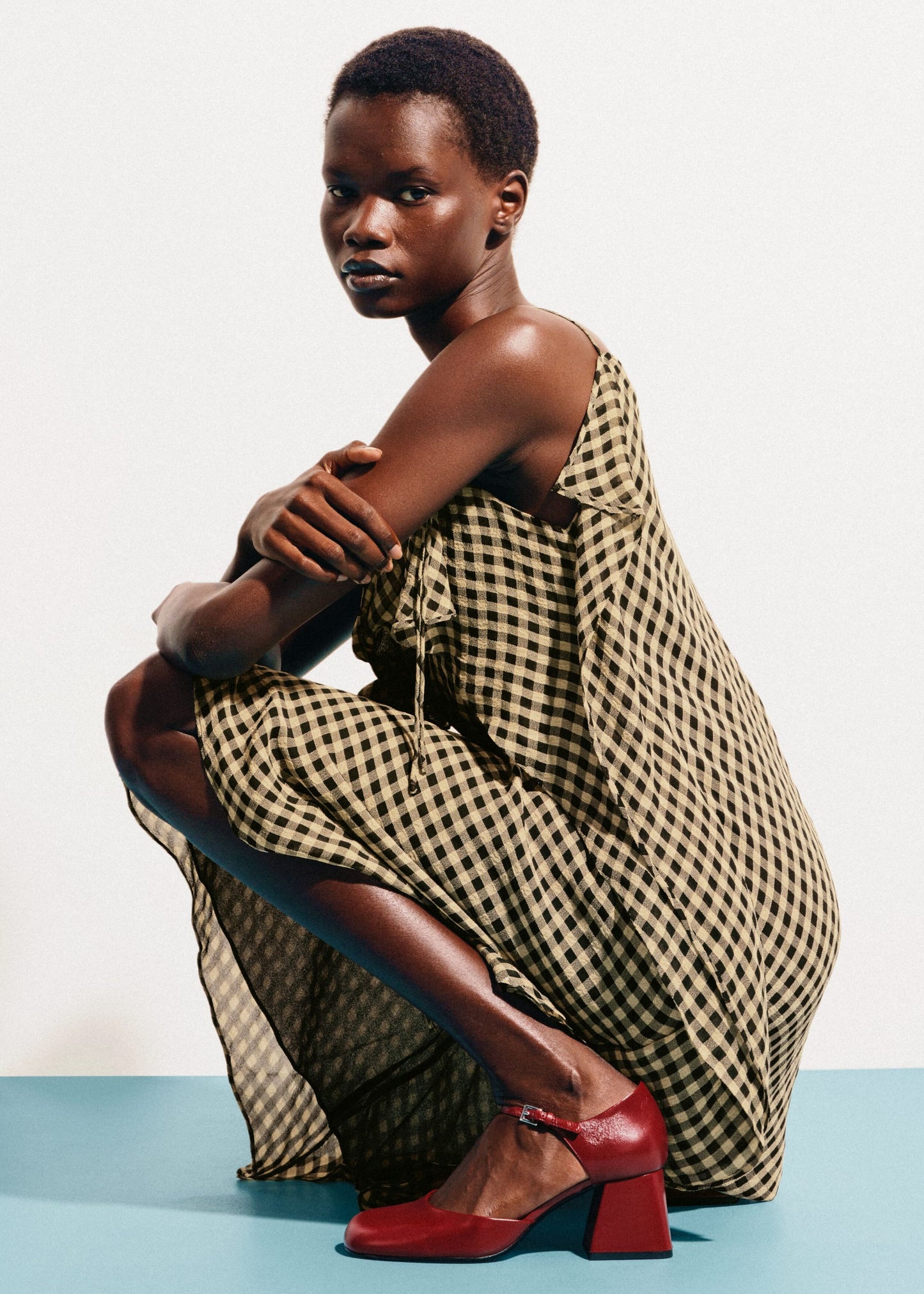 Draped Midi Dress