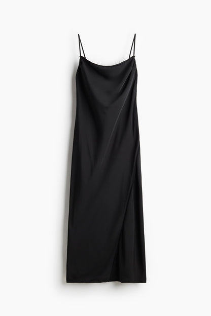 Belt-detail strappy dress