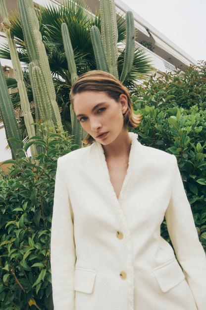 Frayed blazer