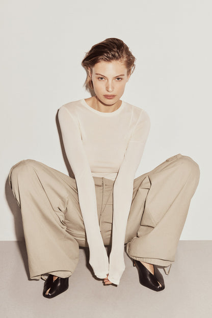 Cotton cargo trousers