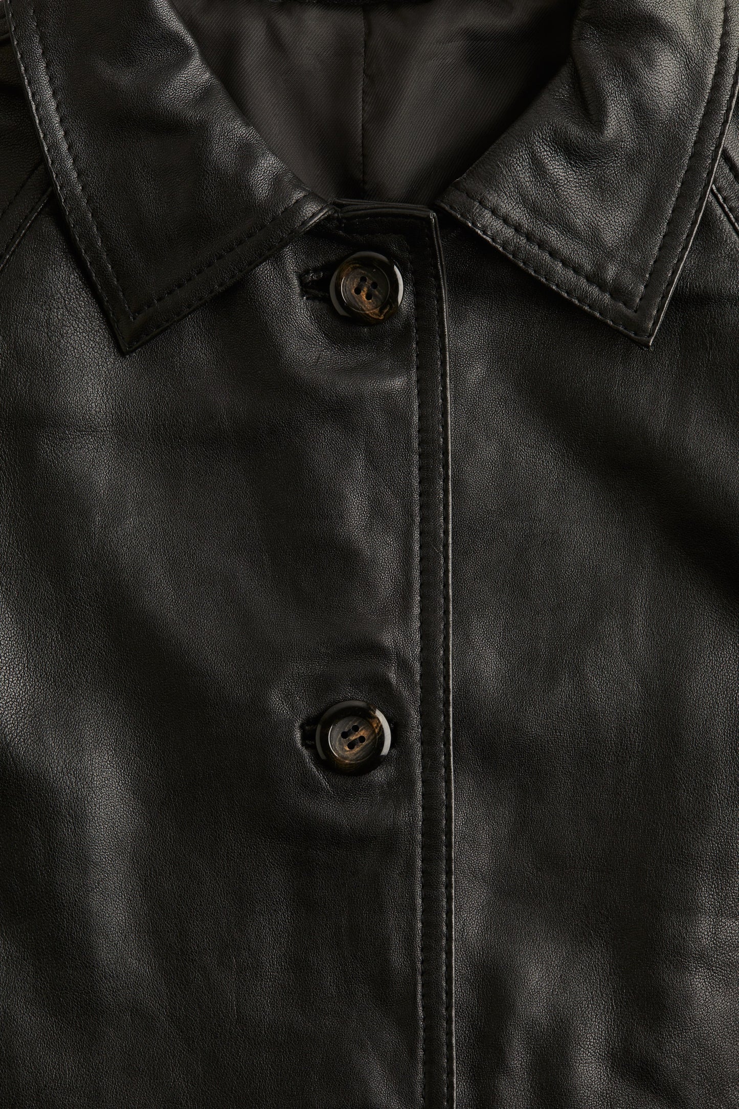 Leather coat