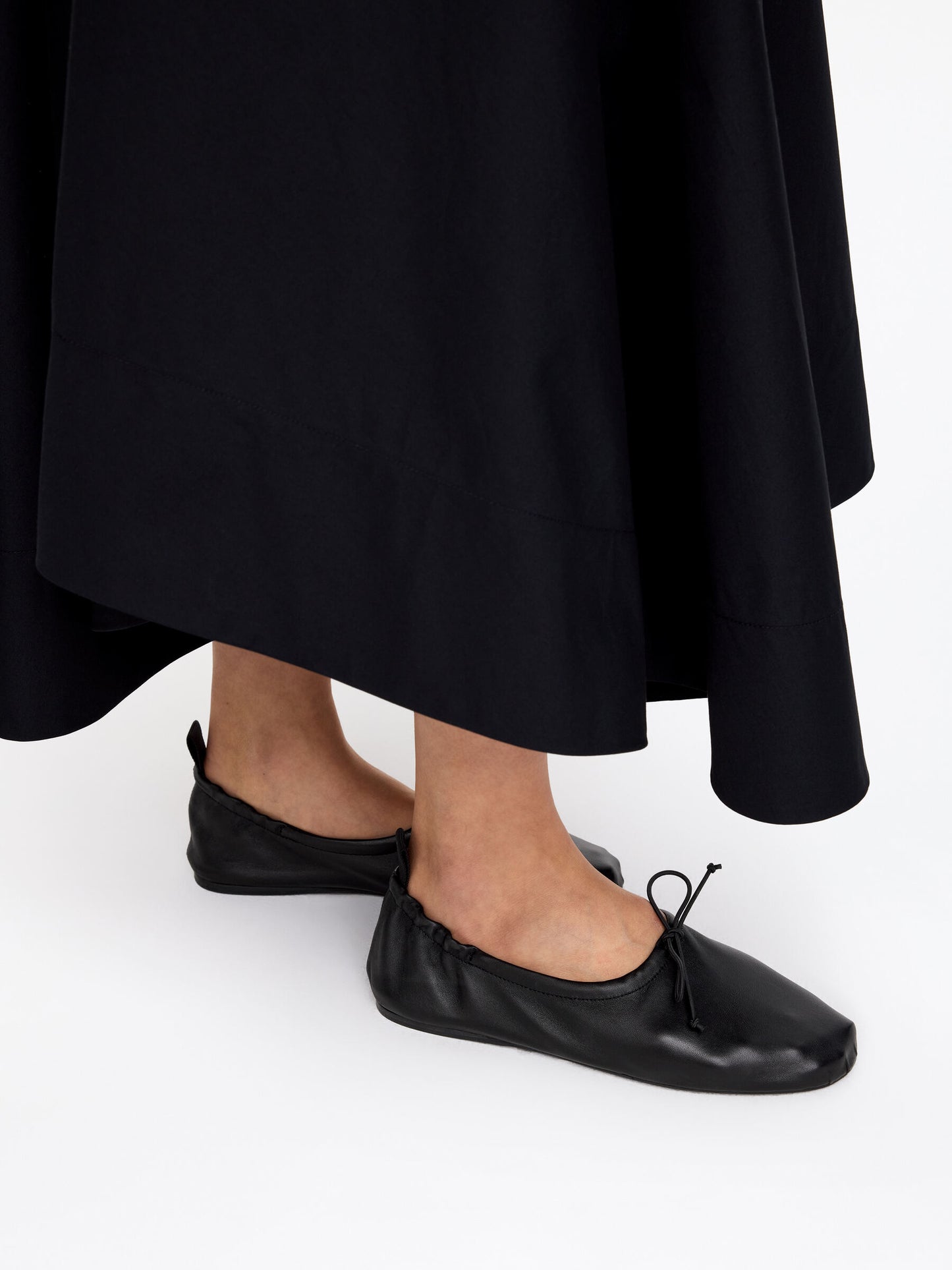 Sporty Leather Ballerinas