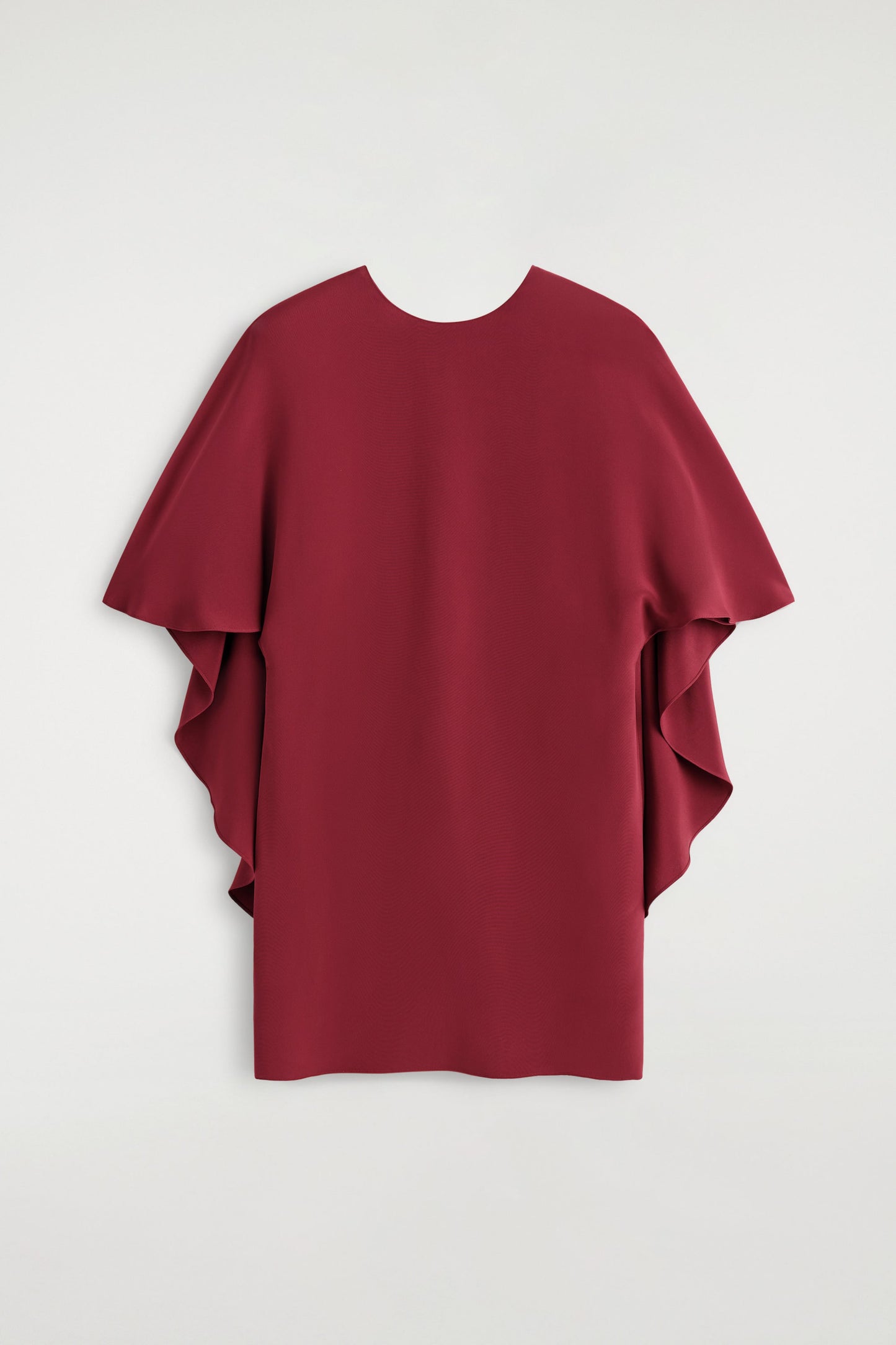 Draped Silk Mini Dress