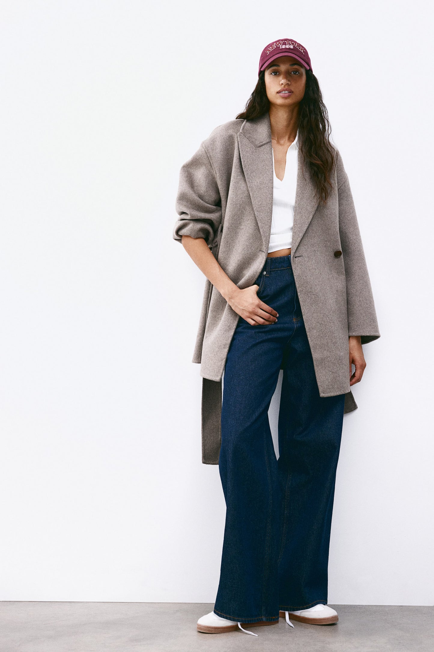 Wool-blend coat