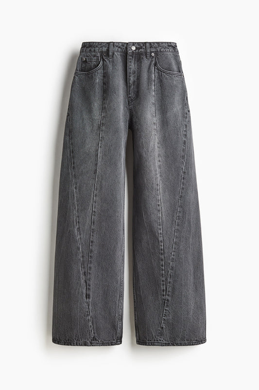 Seam-detail jeans