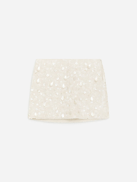 Embellished Mini Skirt