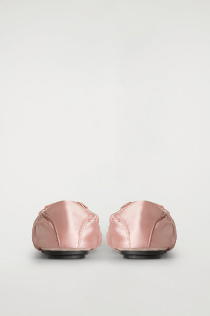 Satin-Suede Ballet Flat Trainers