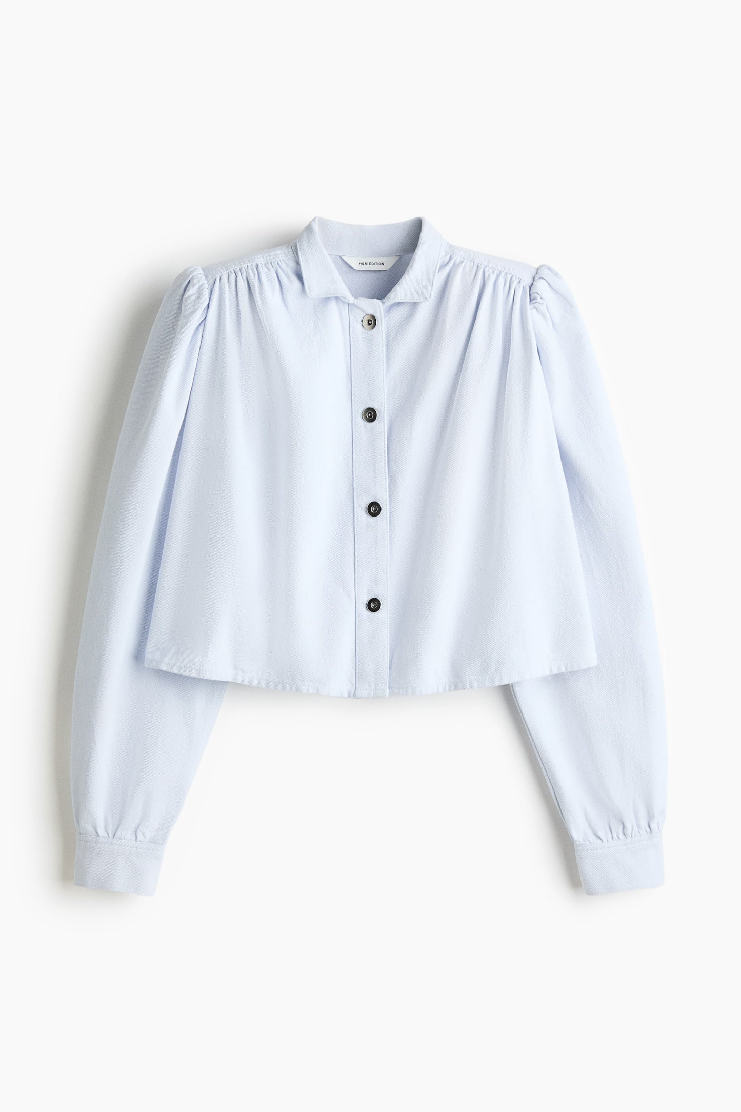 Shoulder-pad twill shirt