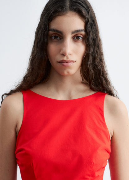 Tie-Back Midi Dress