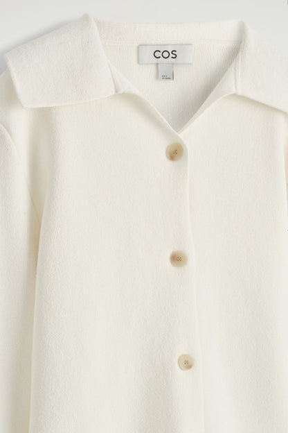 Collared Knitted Jacket