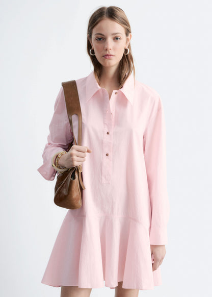 Drop-Waist Shirt Dress