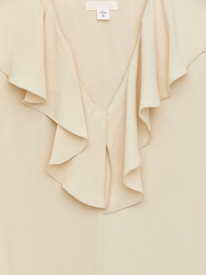 Frill-Neck Dress