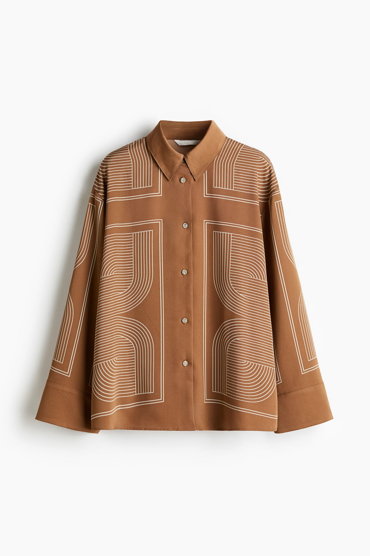 Oversized twill shirt