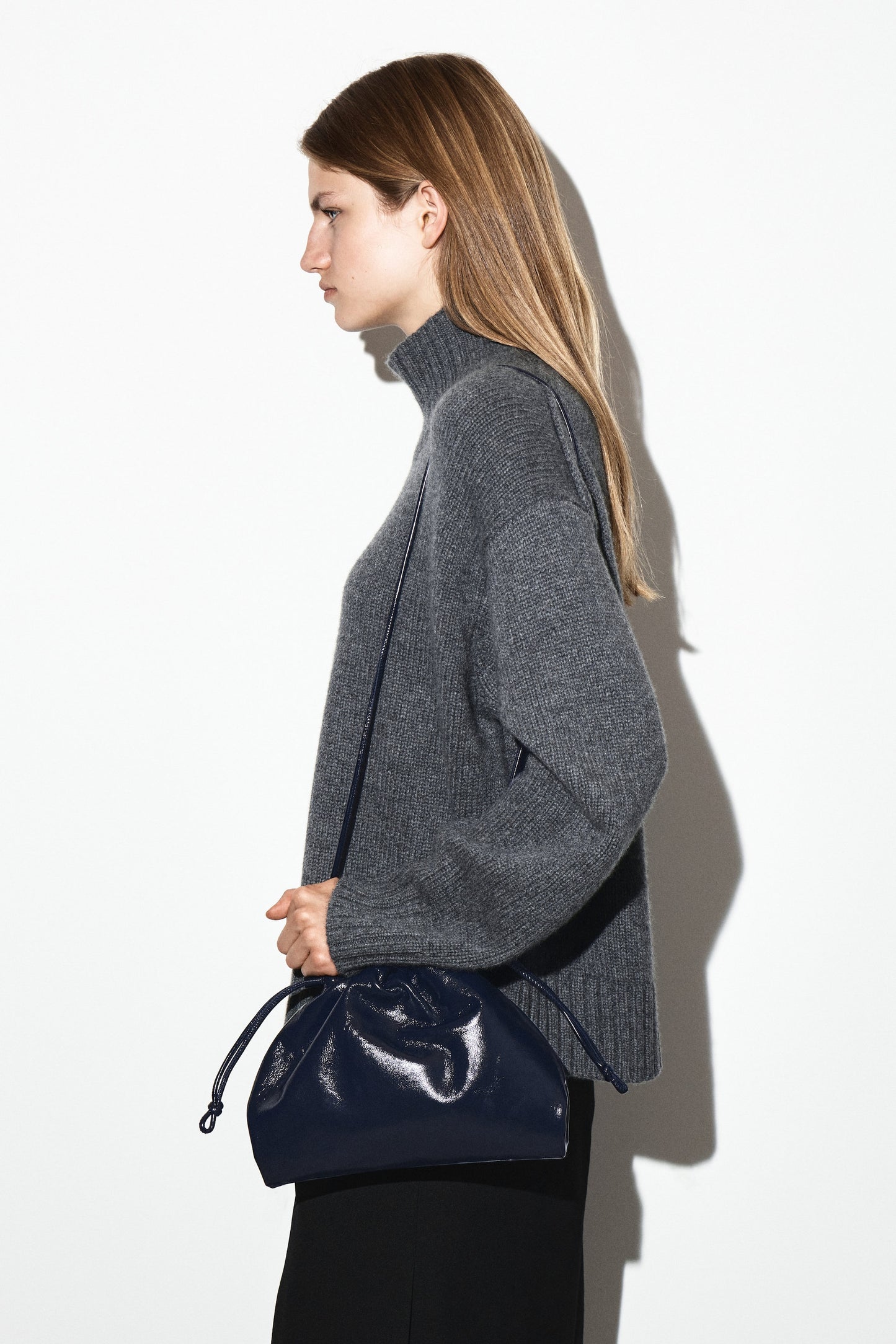 Mini Cavatelli Leather Clutch Bag