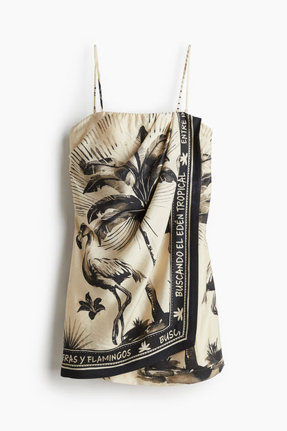 Draped bandeau dress