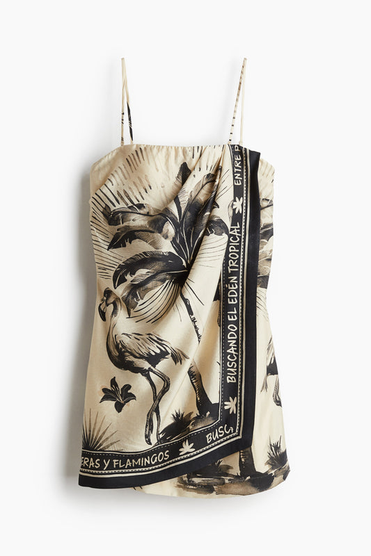 Draped bandeau dress