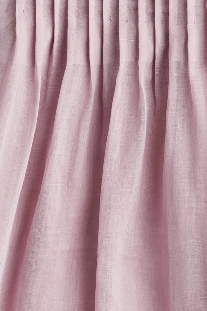 Pintucked ramie skirt