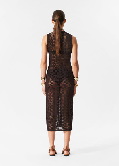 Open-Knit Maxi Dress