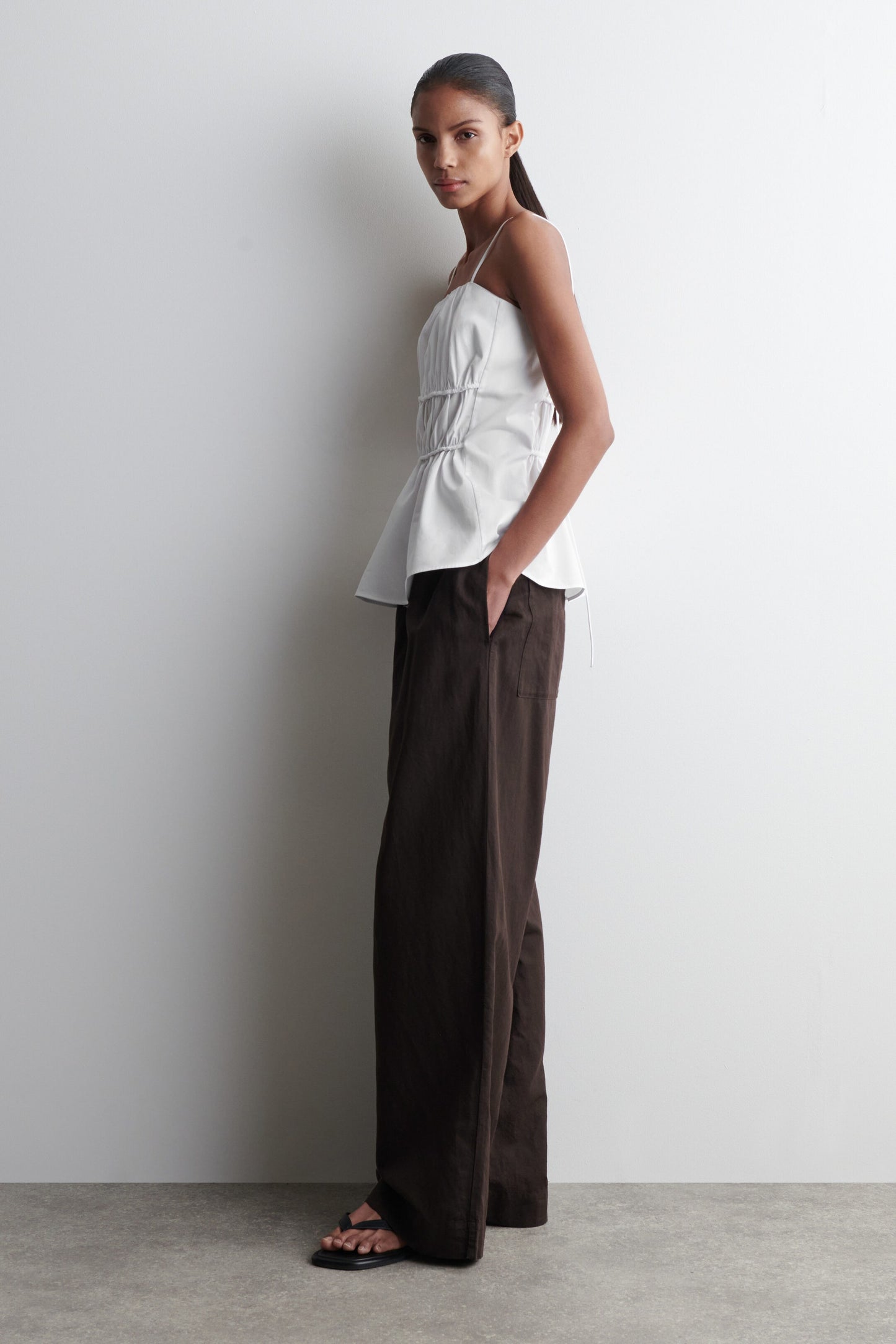 Gathered Cotton Top