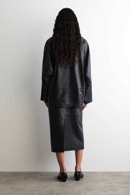 Leather Pencil Skirt