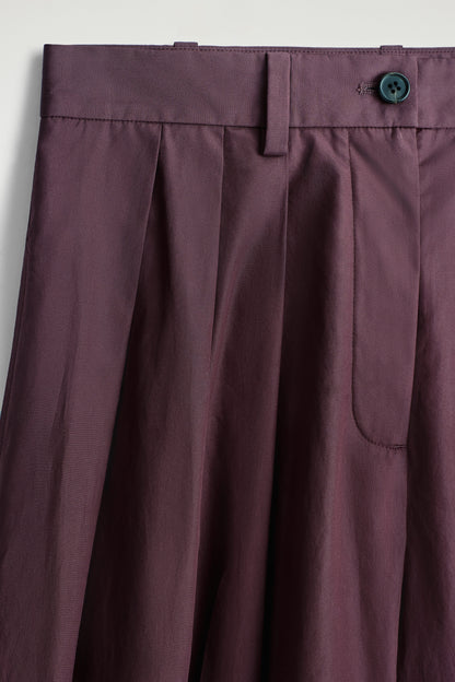 Pleated Cotton Culottes