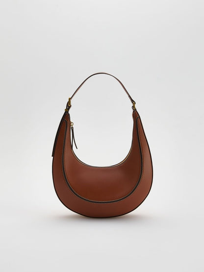 Hobo bag with stitching