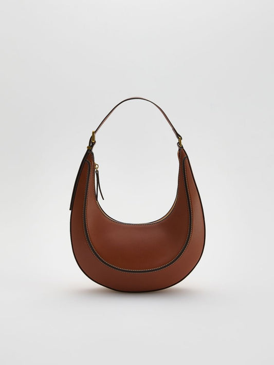 Hobo bag with stitching