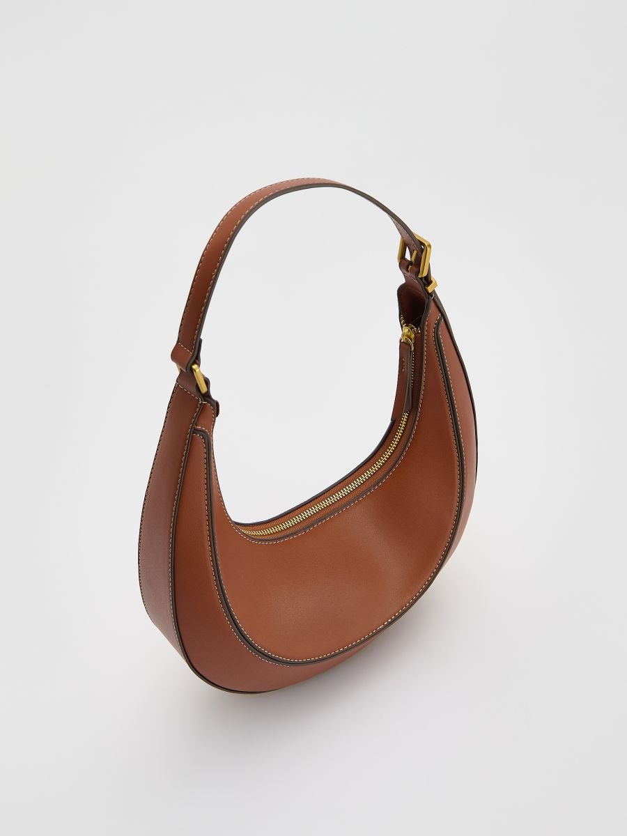 Hobo bag with stitching
