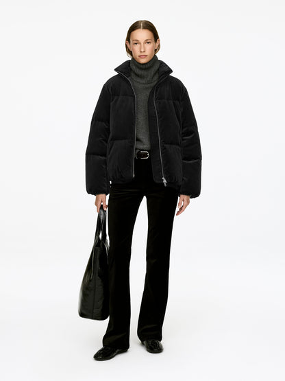 Velvet Puffer Jacket