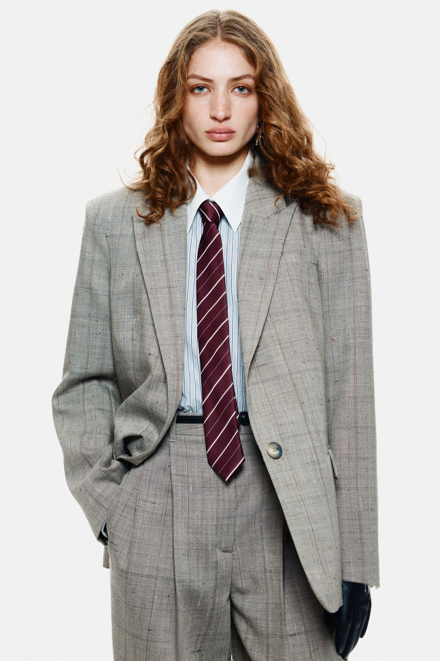 Wool-blend blazer