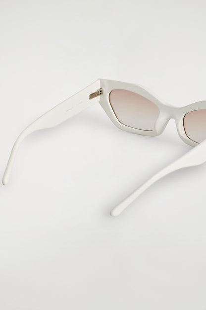 Leather Cat-Eye Sunglasses