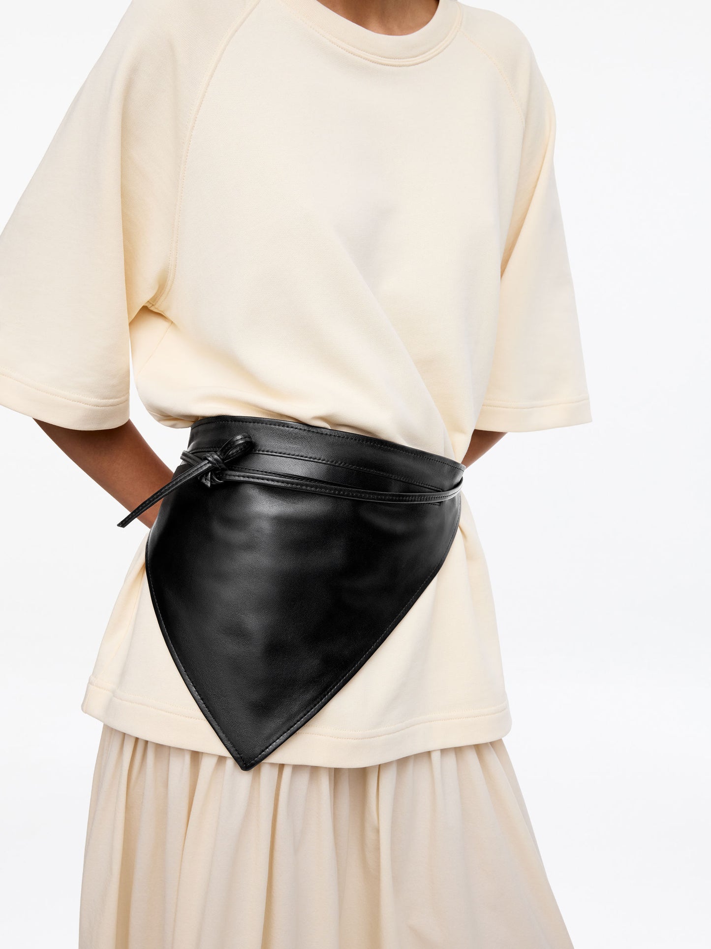 Triangle Leather Belt