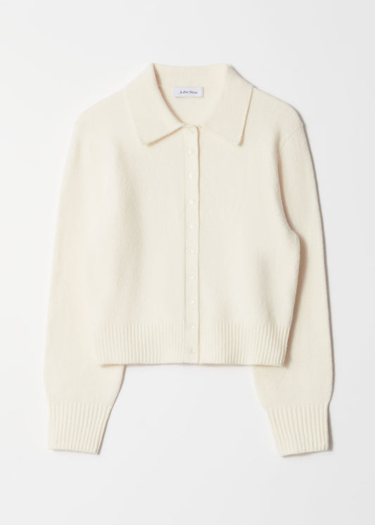 Knitted Collar Cardigan