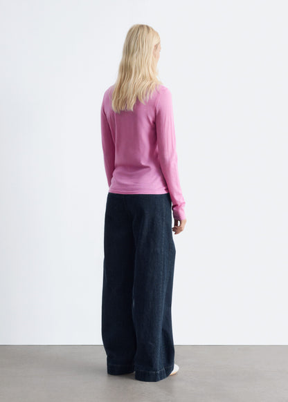 Thin-Knit Wool Turtleneck
