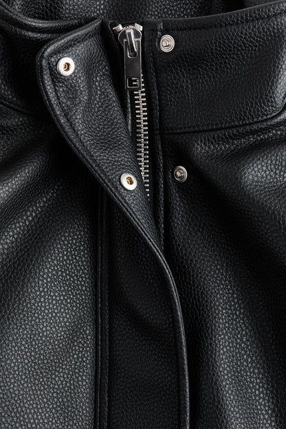 Coated bomber jacket