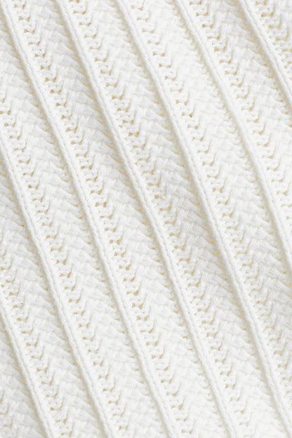 Pointelle-knit cotton shorts