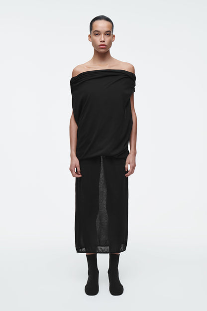 Draped knitted top