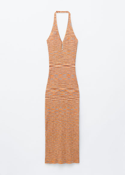 Spacedye Halterneck Midi Dress