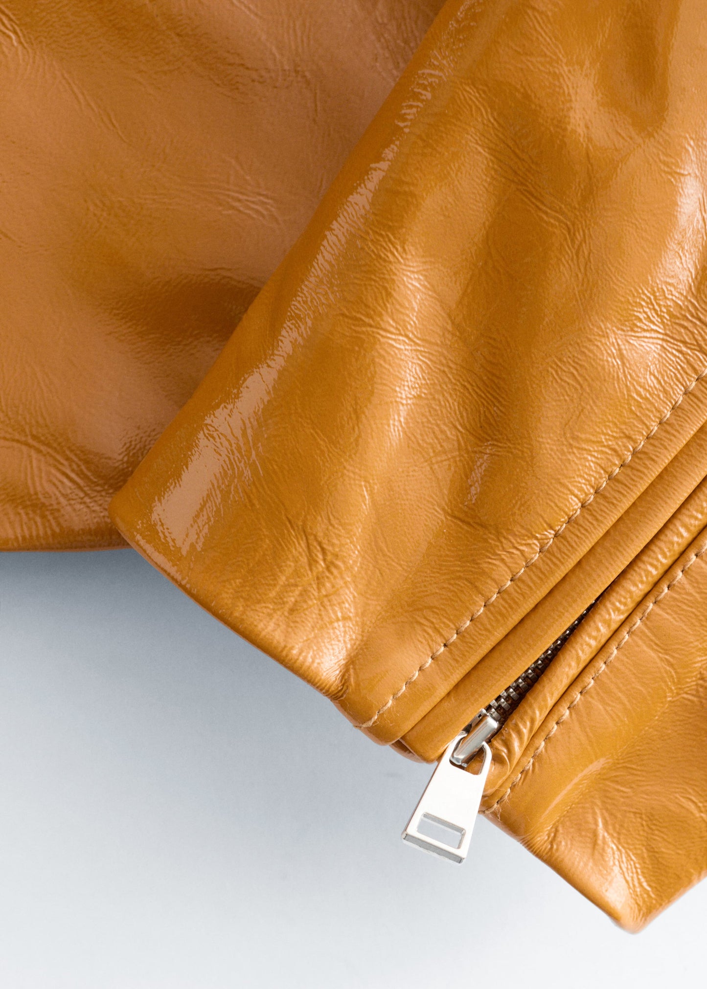 Patent Leather Biker Jacket