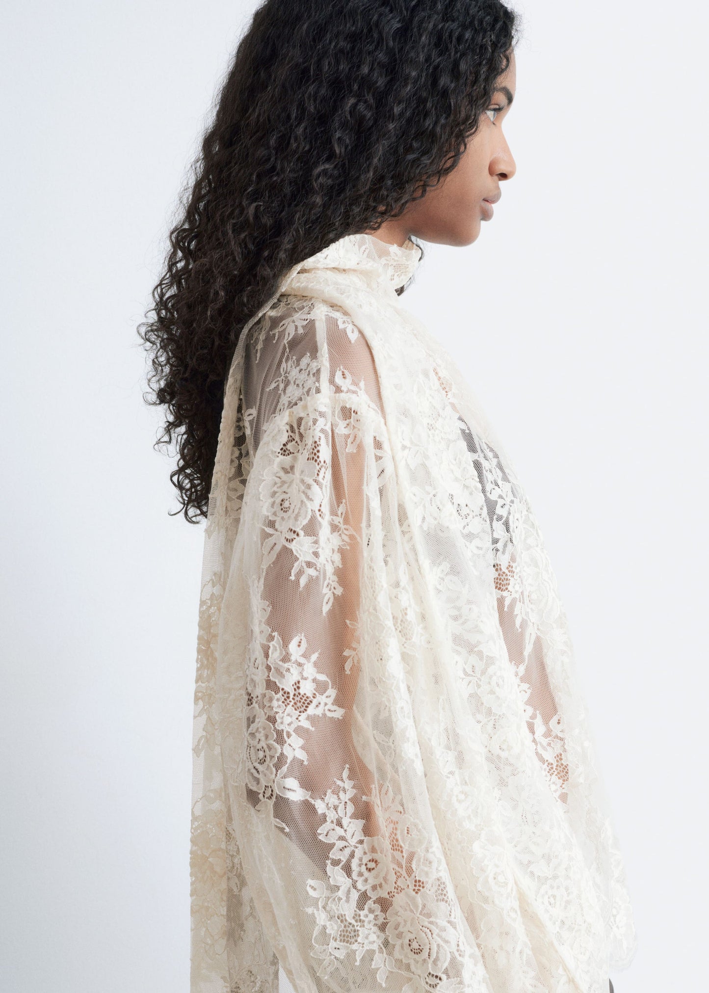 Lace Bow-Ribbon Blouse