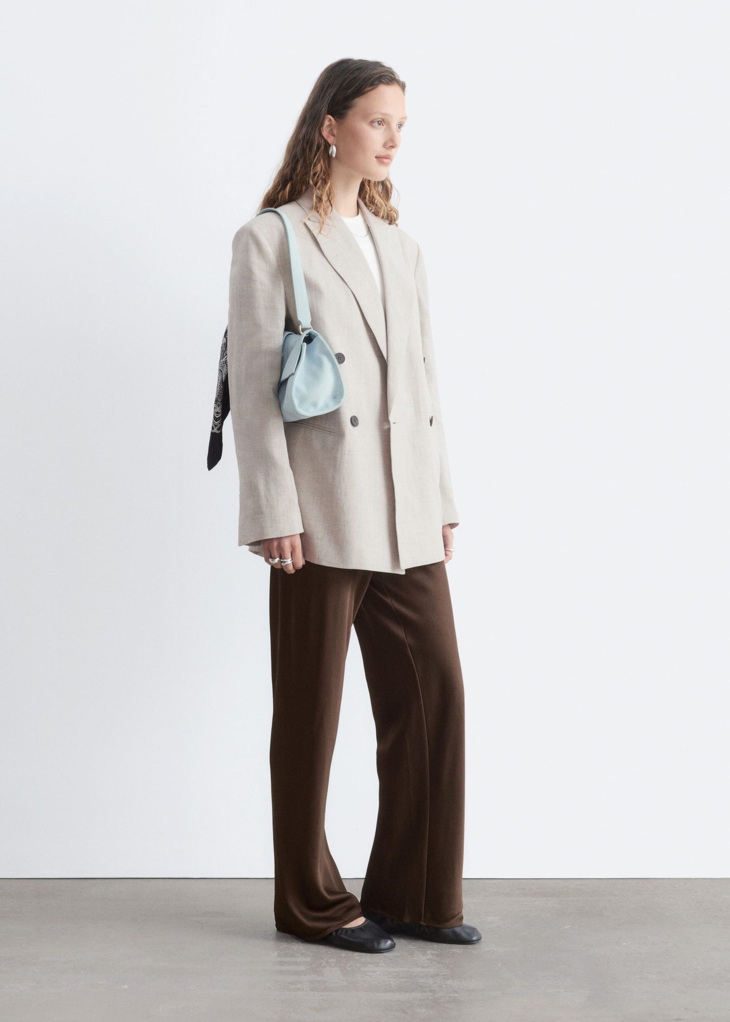 Relaxed Cotton-Linen Blazer