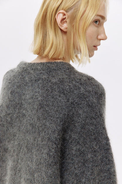 Oversized mohair-blend jumper