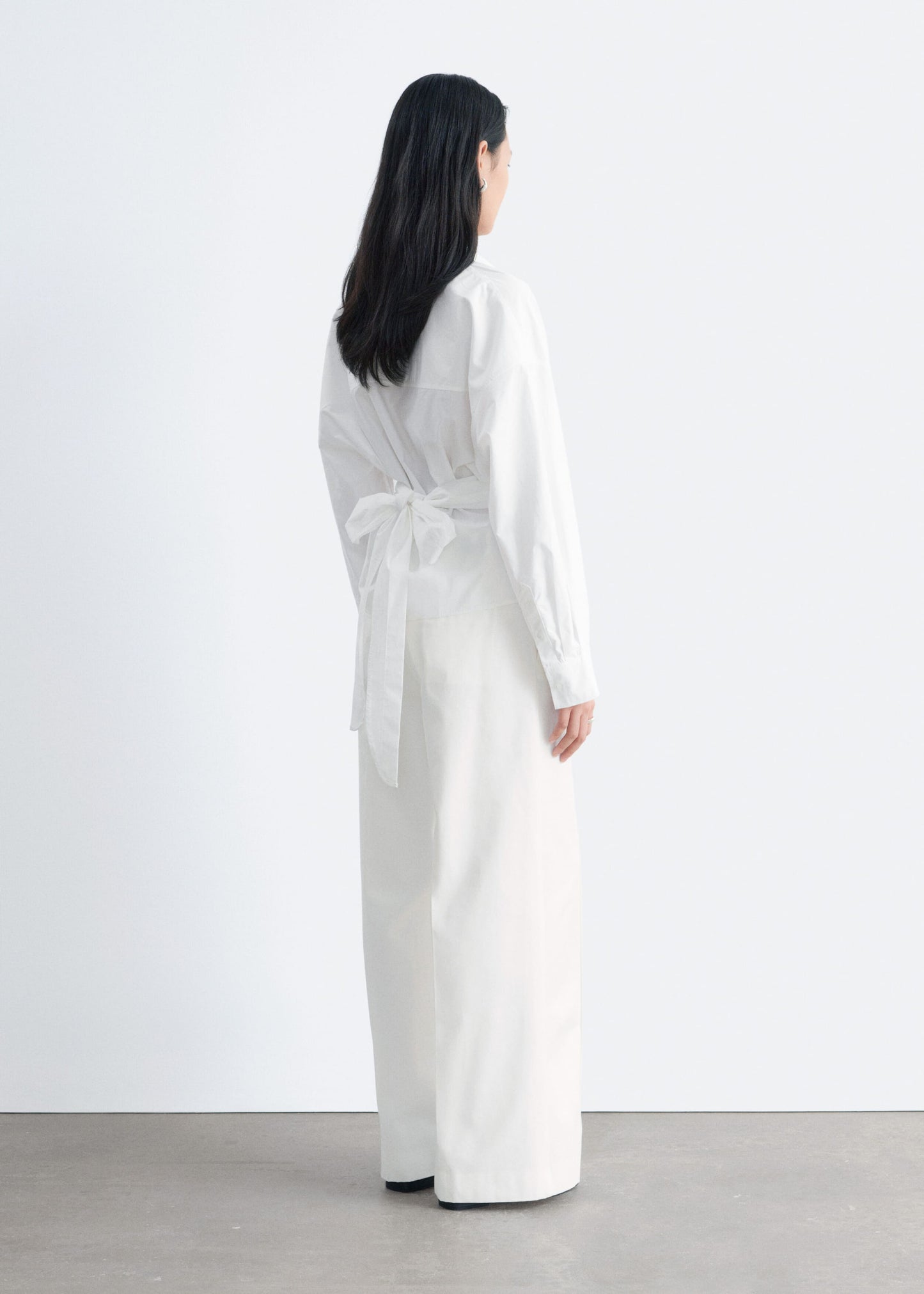 Tie-Waist Cotton Shirt