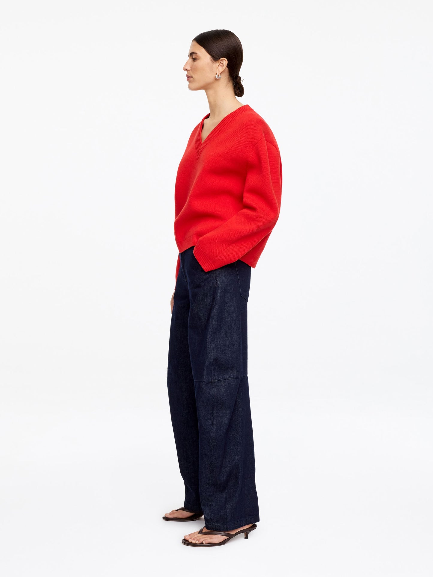 V-Neck Cotton Jumper