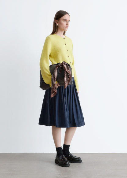 Pleated Midi Skirt