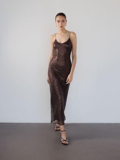 Sequin maxi dress