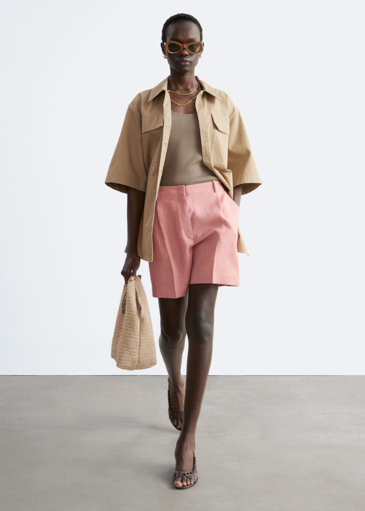 Tailored Linen Shorts