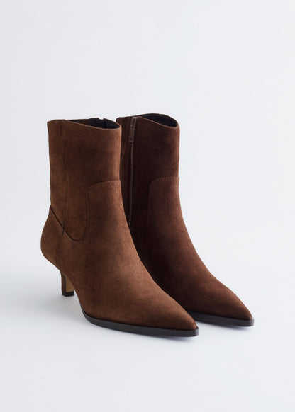 Kitten Heel Ankle Boots